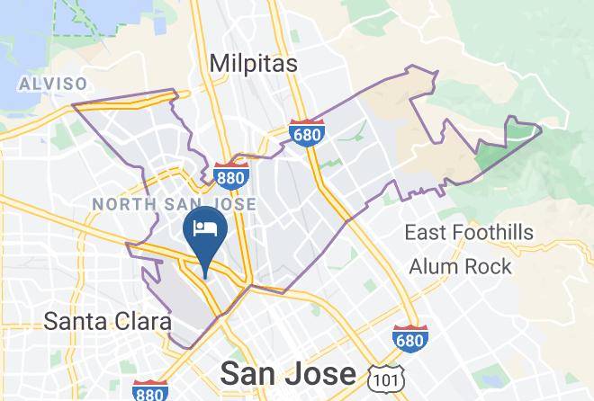 Santa Clara - Courtyard By Marriott San Jose Airport Maps