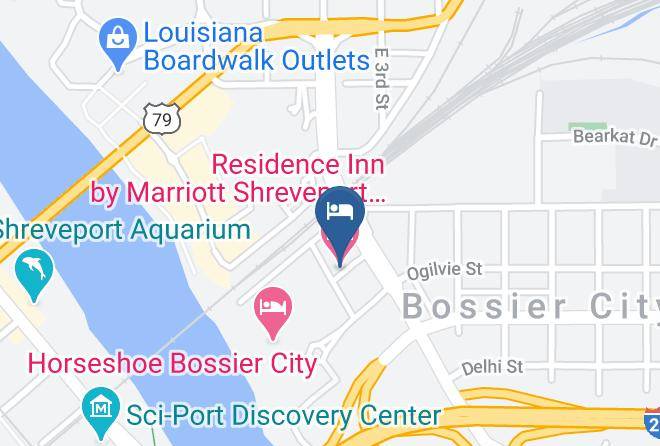 Bossier Par - Residence Inn By Marriott Shreveport Bossier City Downtown Maps