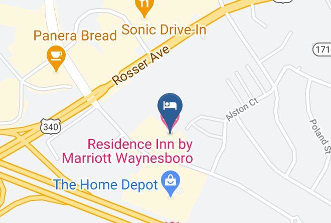 Waynesboro City - Residence Inn By Marriott Waynesboro Maps