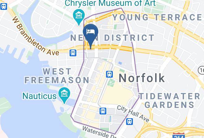 Norfolk City - Residence Inn By Marriott Norfolk Downtown Maps