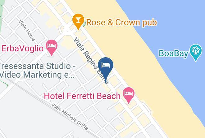 Rimini - Residence Internazionale Maps