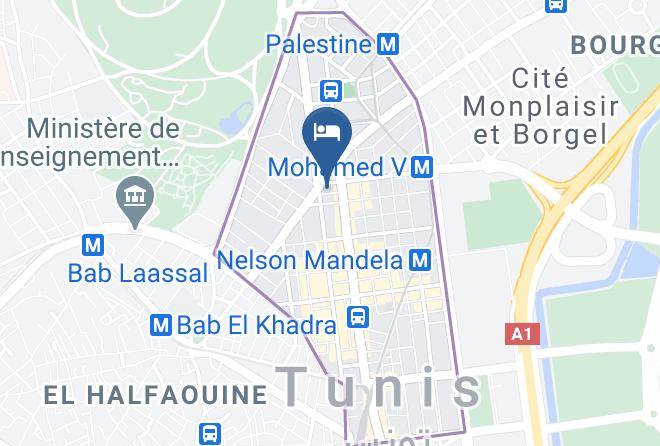 Tunis - Residence Le Consul Maps