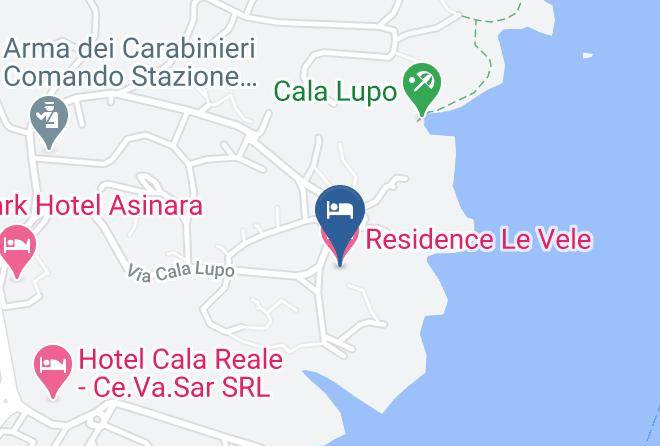 Sassari - Residence Le Vele Maps