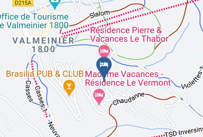 Savoie - Residence Les Hauts De Valmeinier Maps
