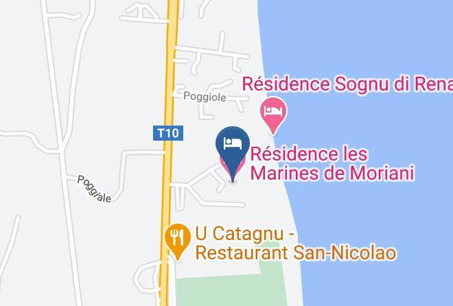 Northernsica - Residence Les Marines De Moriani Maps