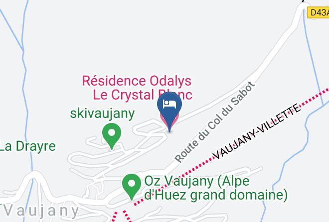 Isere - Residence Odalys Le Crystal Blanc Maps