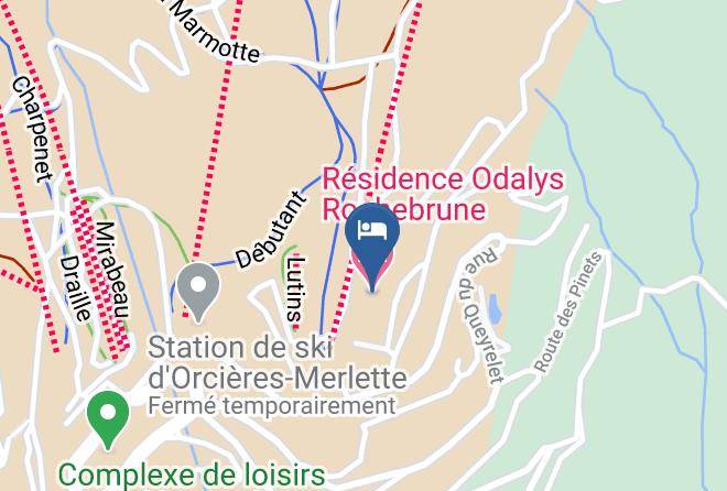 Residence Odalys Rochebrune Map