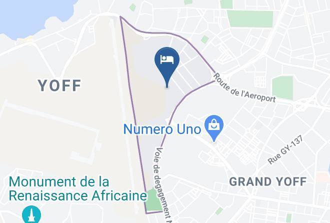 Dakar - Residence Ouest Foire Khandar Accueil Maps