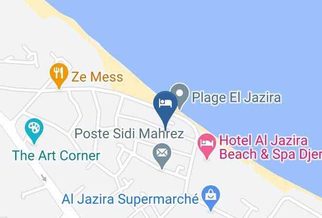 Residence Plage Al Jazira Map - Tunisia - Djerba