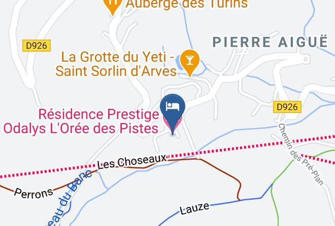 Savoie - Residence Prestige Odalys L'oree Des Pistes Maps