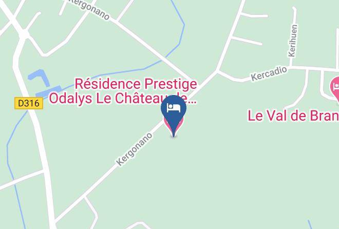 Residence Prestige Odalys Le Chateau De Kergonano Map