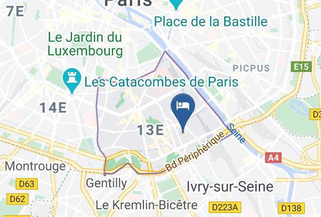 Paris - Residence Pythagore Tolbiac Maps