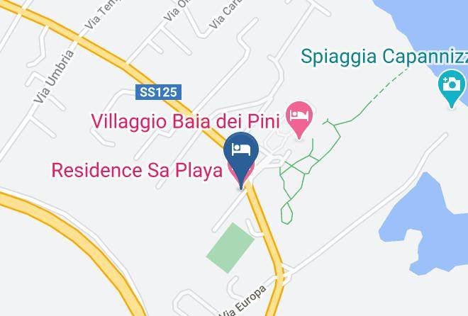 Sassari - Residence Sa Playa Maps