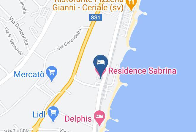 Residence Sabrina Map