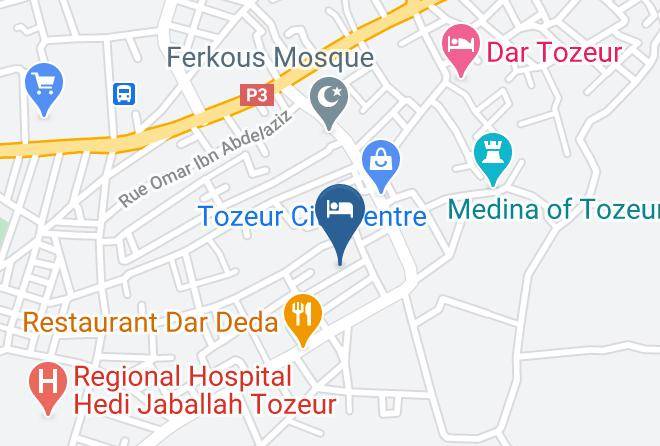 Tunisia - Residence Tozeur El Medina Maps