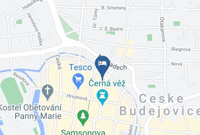 Ceske Budejovice - Residence U Cerne Veze Maps