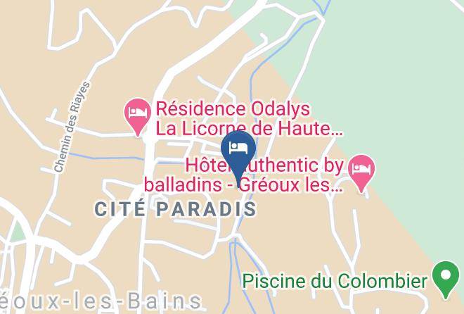 Alpes De Haute Provence - Residence Vallon Paradis Maps