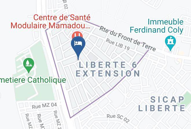 Dakar - Residence Vdn Accueil Maps
