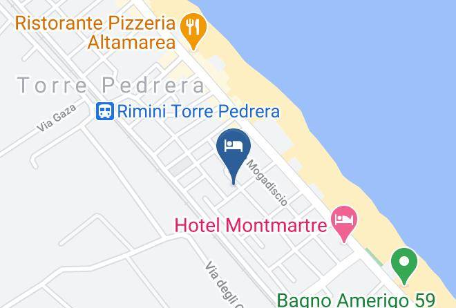 Rimini - Residence Verbena Maps