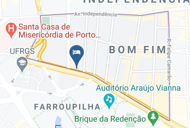 Porto Alegre - Residencia Plaza Redencao Maps