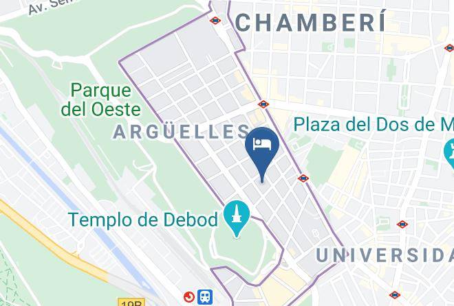 Madrid - Residencia Rosales Maps