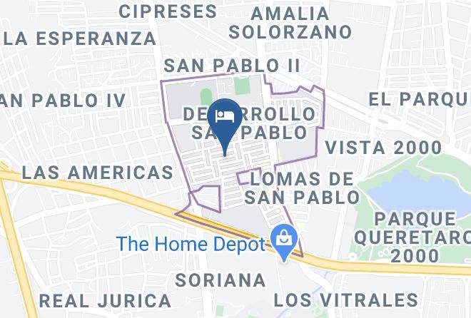 Santiago De Queretaro - Residencia San Pablo Maps