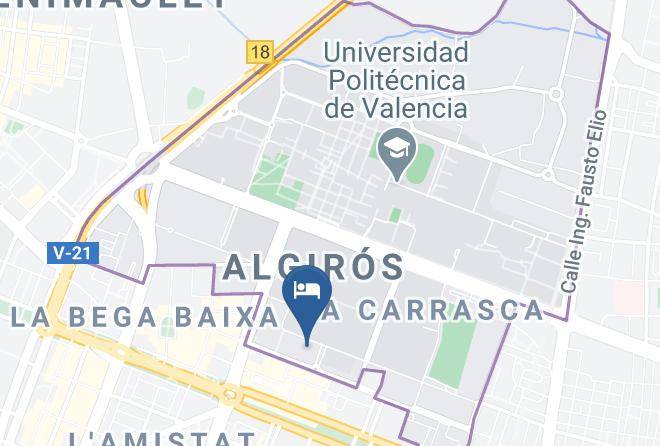 Valencia - Residencia Universitaria Damia Bonet Maps