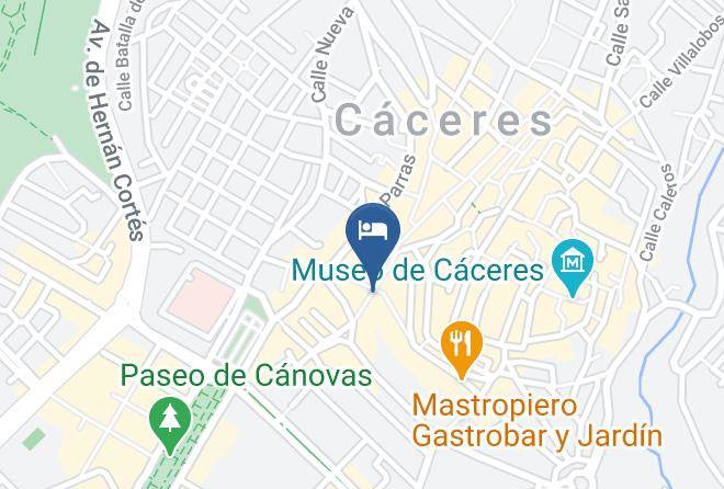 Caceres - Residencia Zurbaran Maps