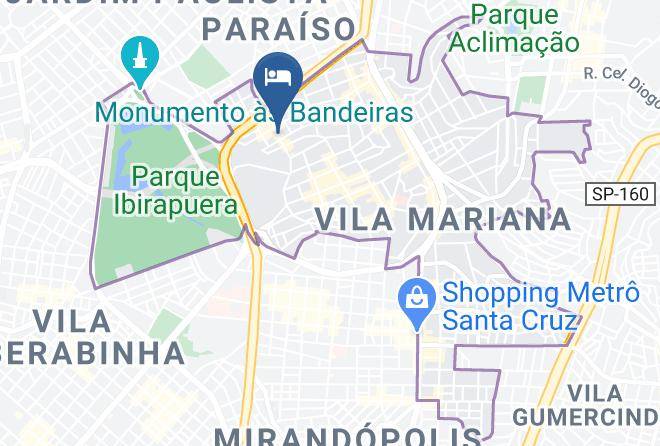 Sao Paulo Vila Mariana - Residencial Caravelas Hotel Maps