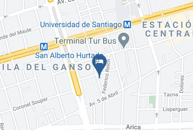 Santiago - Residencial Hotel La Cabana Maps