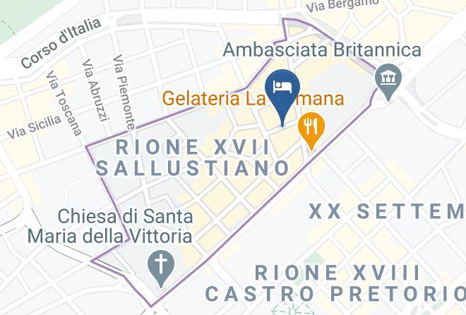 Rome - Residenza Horti Sallustiani Maps