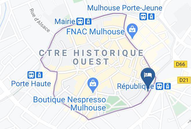 Haut Rhin - Residhotel Mulhouse Centre Maps