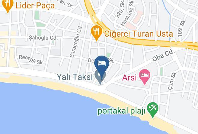 Alanya - Resitalya Hotel Maps