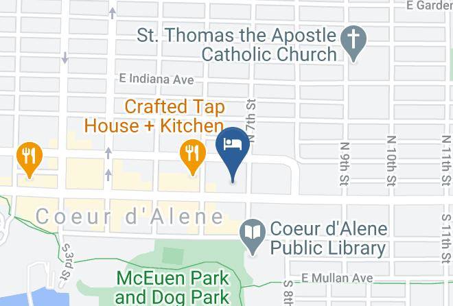 Kootenai - Resort City Inn Coeur D'alene By Magnuson Worldwide Maps