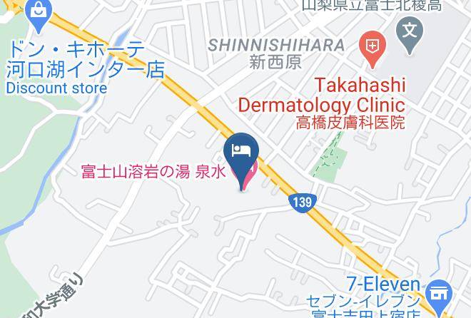 Fujiyoshida City - Resort Inn Fuyo Kawaguchiko Inter Store Maps