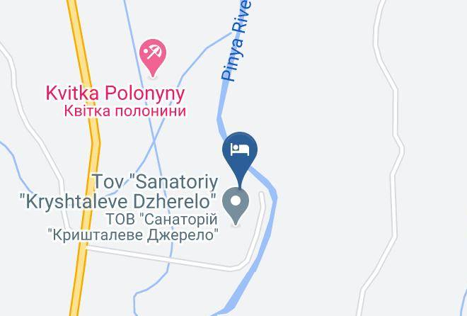 Svaliava Raion - Resort Kryshtaleve Dzherelo Maps