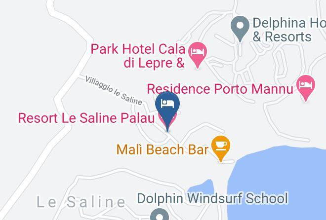 Sassari - Resort Le Saline Palau Maps