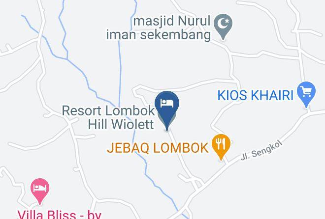 Resort Lombok Hill Wiolett Map