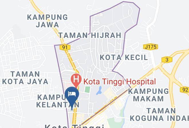 Rest Inn Hotel Map - Johore - Kota Tinggi District