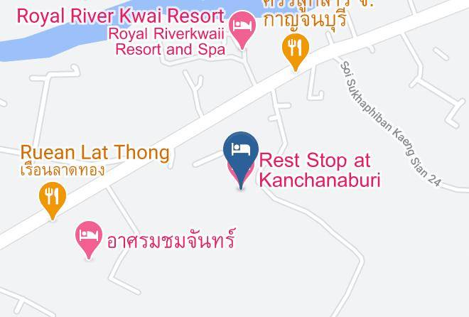 Amphoe Mueang Kanchanaburi - Rest Stop At Kanchanaburi Maps
