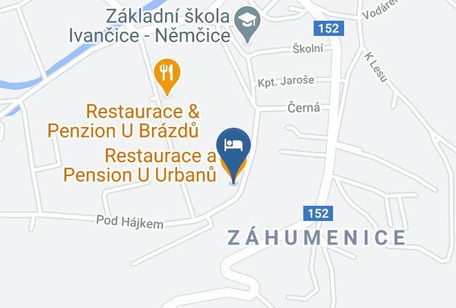 Brno Province - Restaurace A Pension U Urbanu Maps