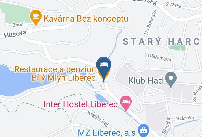 Liberec - Restaurace A Penzion Bily Mlyn Maps