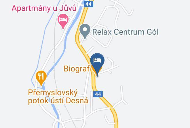 Sumperk - Restaurace A Penzion Biograf Jeseniky Maps