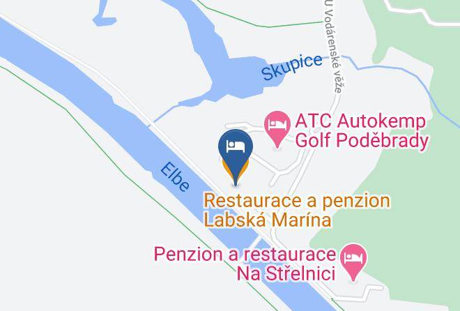 Nymburk - Restaurace A Penzion Labska Marina Maps