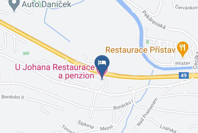 Zlin - U Johana Restaurace A Penzion Maps