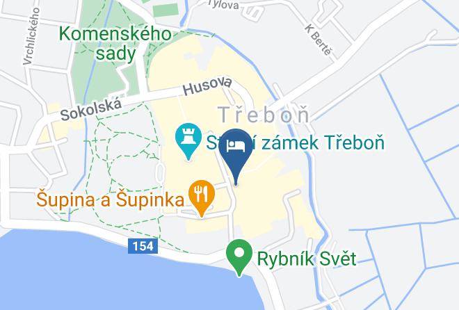 Jindrichuv Hradec - Restaurace Bily Jednorozec Maps