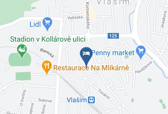 Benesov - Restaurace Penzion Silvie Maps
