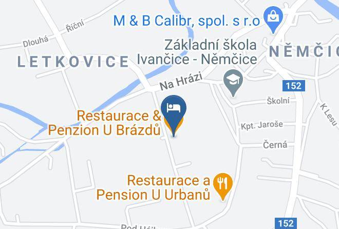 Brno Province - Restaurace & Penzion U Brazdu Maps