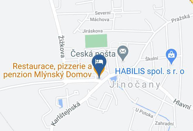 Prague West - Restaurace Pizzerie A Penzion Mlynsky Domov Maps