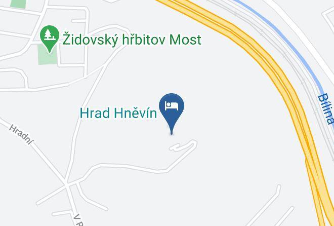 Most - Restaurace S Ubytovanim Hrad Hnevin Maps